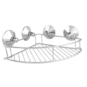 Chrome Plated Corner Shower Caddy 1 Tier