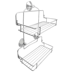 Chrome Plated Shower Caddy 2 Tier
